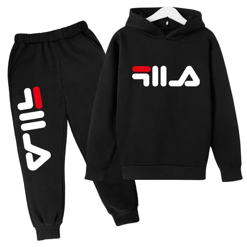 Spring Autumn New Fashion Kids Tracksuits 3-12 Years Boys and Girls Casual Sports Hoodie Tops+pants 2pcs Sets Children Clothes