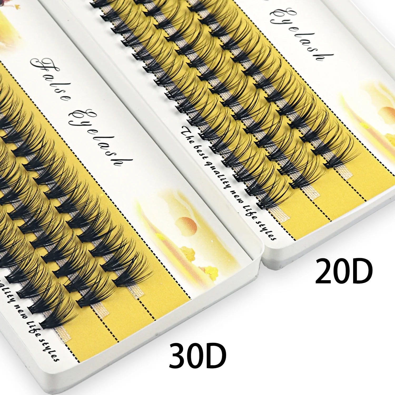 40/30/20D Cluster Eyelash Extension 1Box/60 Bundle Natural Thick Mink Lashes Russian Individual Eyelash bunches Wholesale Cilia