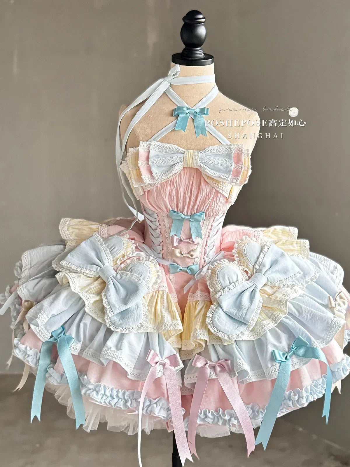 New Girls Birthday Lolita Dress 2026 Spring and Summer Women's Tube Top Satin Bowknot Slim Pettiskirt Short Mini Party Dress