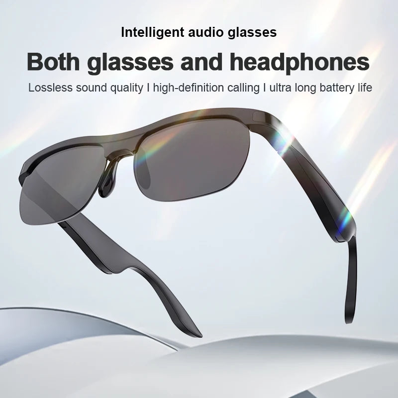 Lenovo Bluetooth Smart Glasses with Audio Mic AI Calling Real-time Translation Voice Assistant Smart Sunglasses for Men Women
