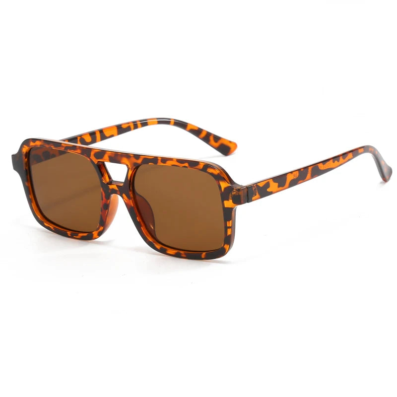 3pcs/6pcs New Parallel Bars Versatile Sun Glasses Retro Fashion Outdoor Sunglasses Riding UV Protection Eyeglasses Female