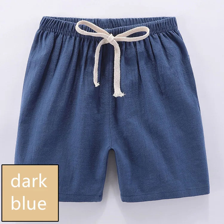 Boys Shorts Kids Shorts Candy Color Girls Children Summer Beach Loose Shorts Casual Pants Cotton & Linen Comfortable 2-10Yrs Hot
