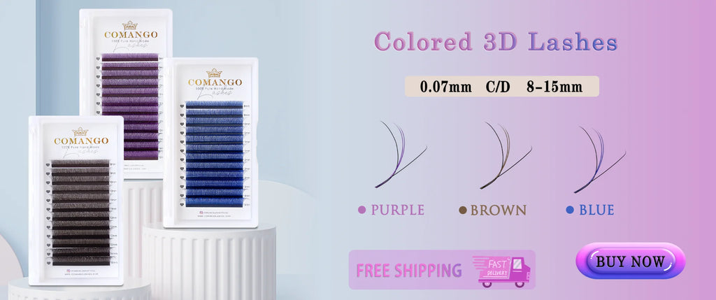CoMango Easy Fan Lashes Extension DIY 2d/3d/4d/10d Faux Mink Blooming Eye Lash Extensions 0.03/0.05/0.07 Makeup Lashes