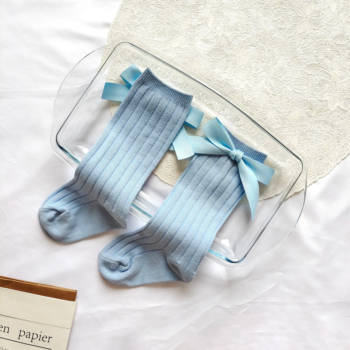 14 Colors Princess Girls Long Sock Big Bowknot Infant Baby Stockings Kids Cotton Sock Knee High Breathable Soft Children Socken