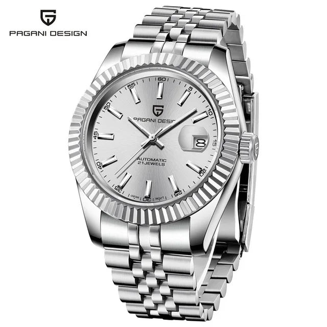 PAGANI DESIGN Man Mechanical Watch Top Brand Luxury Automatic Watch Stainless Steel 100m Waterproof Watch Men Clock Reloj Hombre