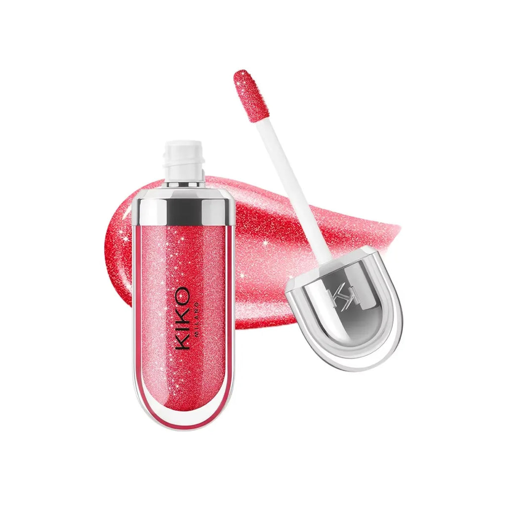 KIKO 3D Liquid Lip Glaze Transparent Lip Gloss Mirror Lipstick Nourishing Glossy Full Lips Not Fading Milk Tea Bean Paste Makeup