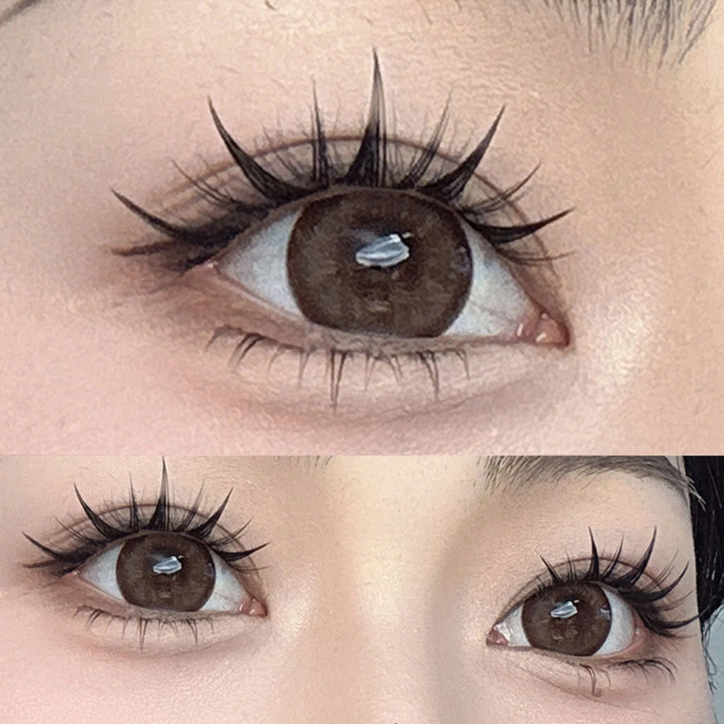 10 Rows 3D Wispy Manga Sunflower Fake Eyelashes Fluffy Volume False Eyelashes Extension for Eye-Lifting Effect DIY Makeup Tools
