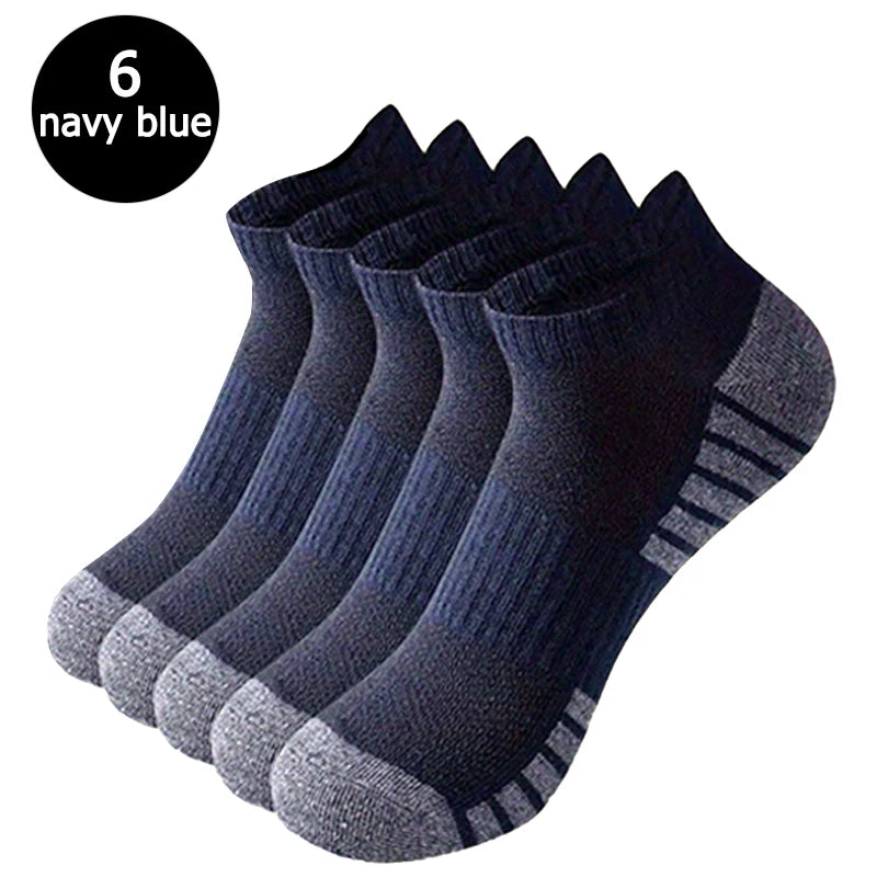6/12 pairs of anti odor and sweat absorbing mesh breathable socks suitable for running outdoor sports men's and women's socks
