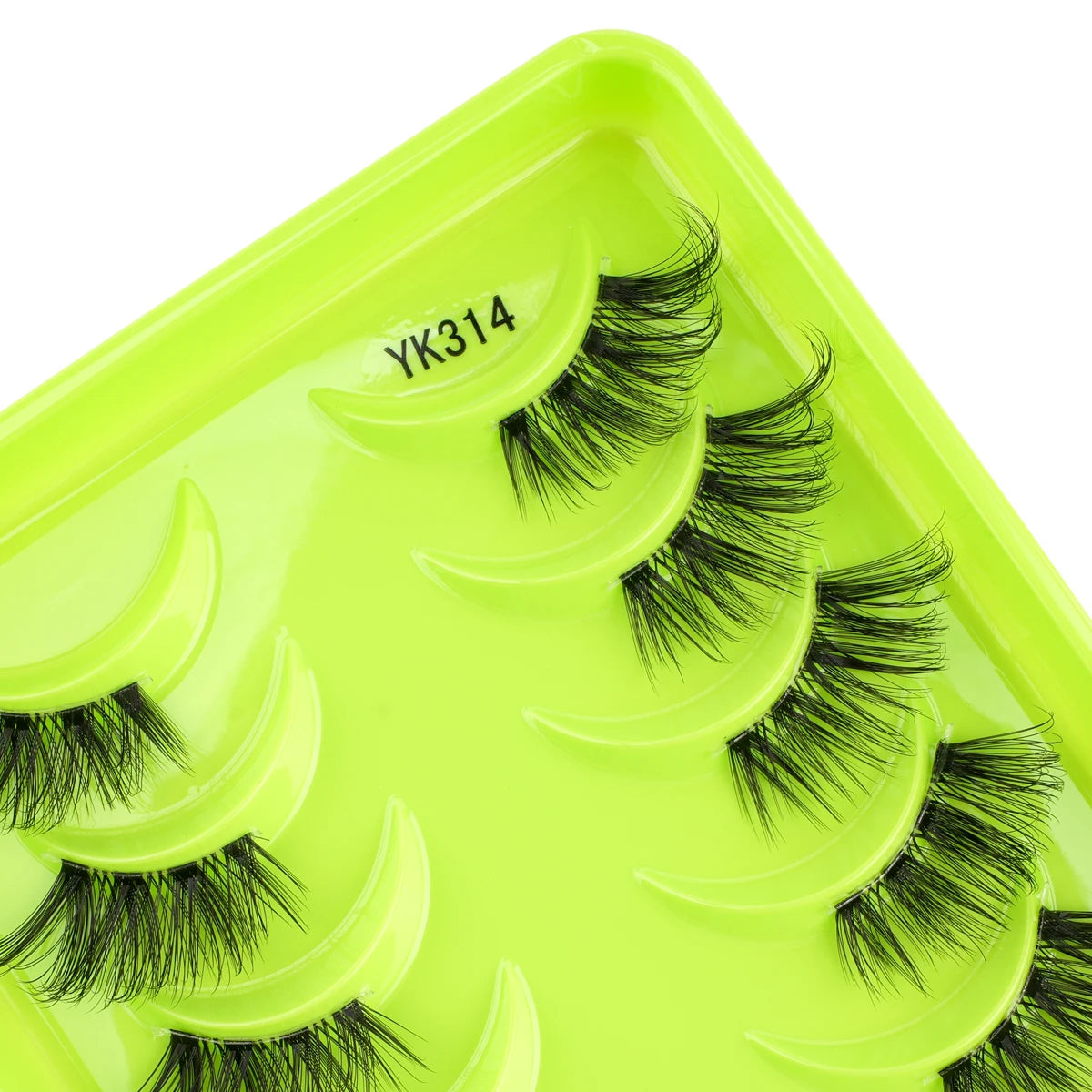 New Half Eyelashes 3/10Pairs Half Lashes Natural 3D Cat Eye Lashes Clear Stem False Eyelash Extension Makeup Faux Cils maquiagem