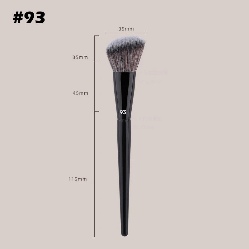 Single Flat Round Tube Flat Head Foundation Brush Concealer Makeup Brush Face Contour Foundation Makeup Tool