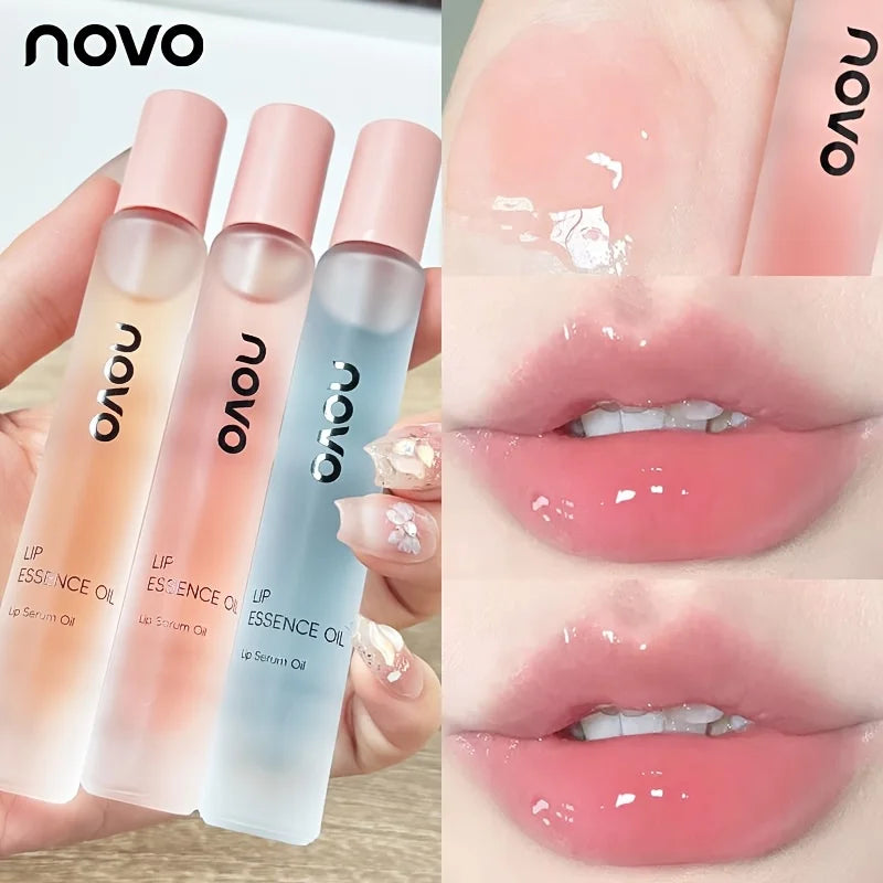 Squalane Hydrating Lip Serum & Lip Oil,Long-Lasting Moisture,Non-Greasy,Vitamin E, Nourishing Lip Care For Dry Cracked Lip Tones