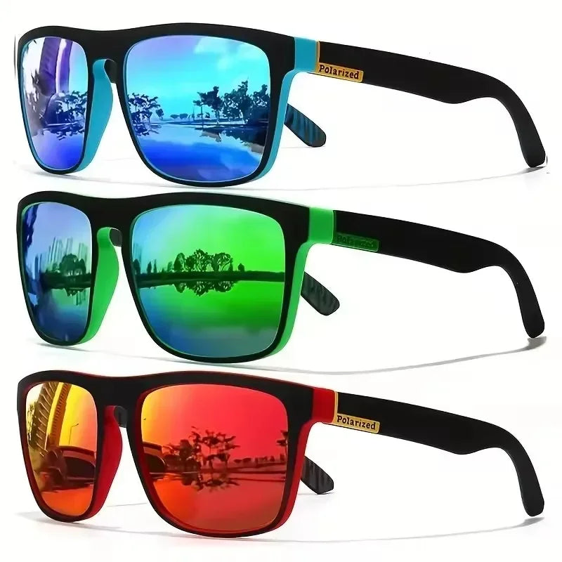 Fashion Sports Sunglasses Polarized UV Protection Personalized Glasses Square Frame Metal Men's And Women's UV400 Eyewear