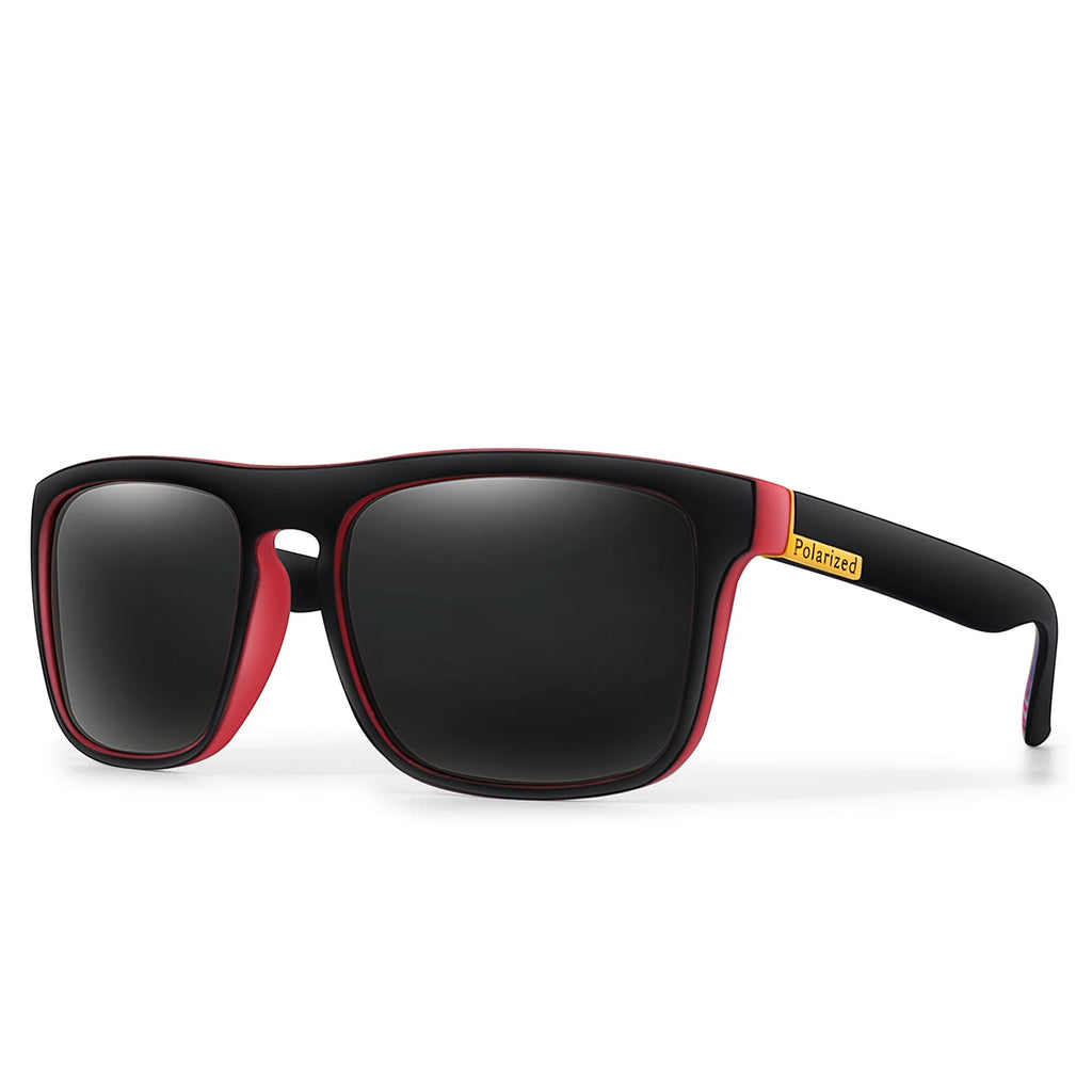 Retro Style Square Frame Polarized Cycling Sunglasses Men Night Vision Car Driving Sunglass Dirt Bike Motorcycle Glasses UV400