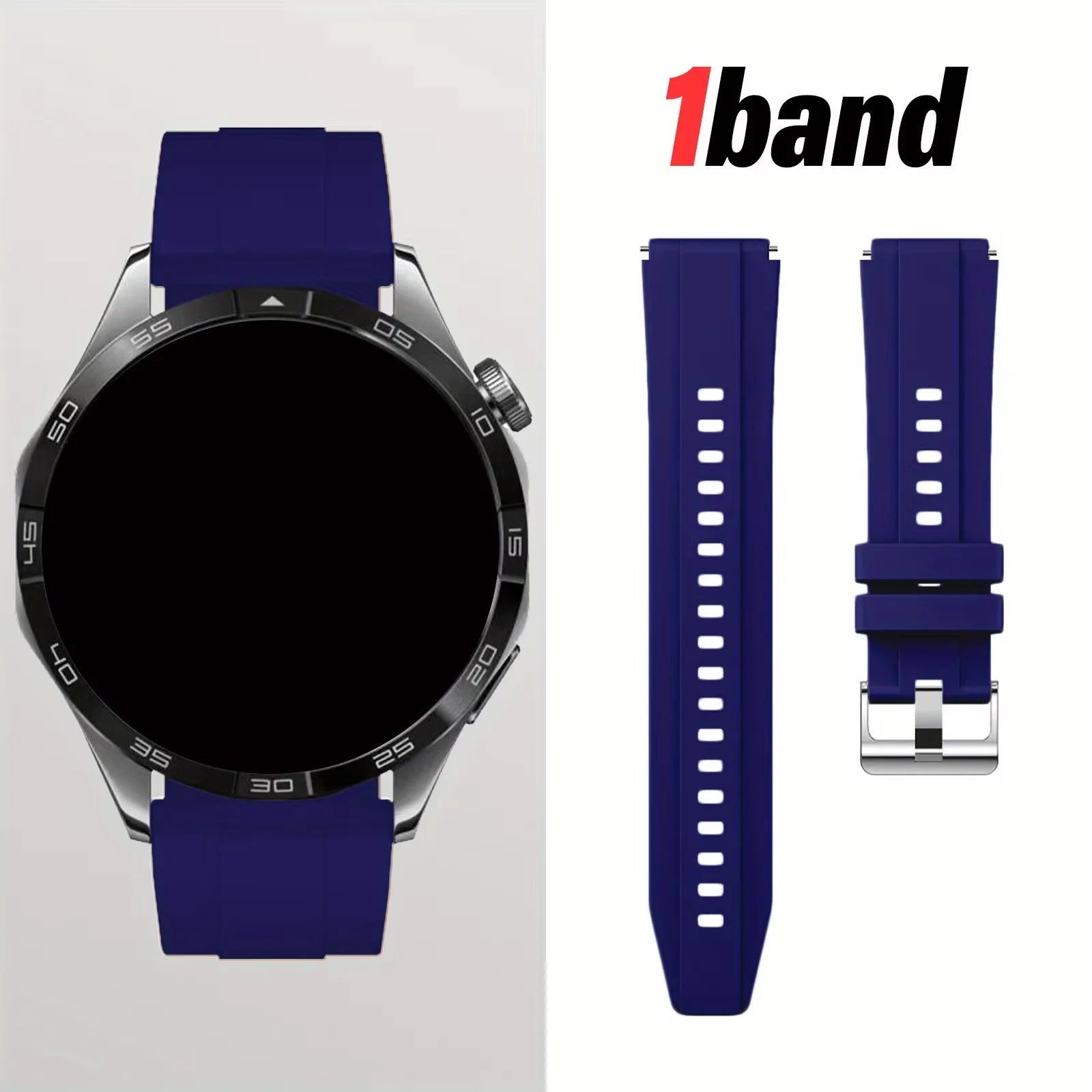 18/22mm Quick-Release Strap for Huawei Watch GT4, Soft Expandable Multi-Color, Minimalist Durable Smartwatch Accessory