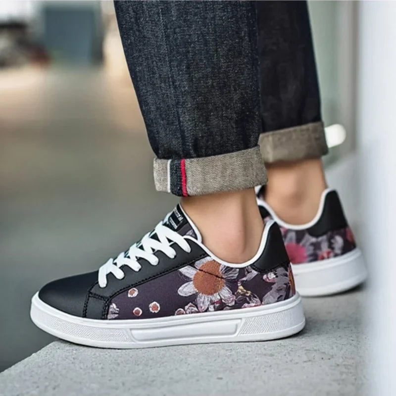 YRZL Womens Casual Sneakers Lightweight Skateboard Shoes for Men Soft Sole Comfortable Walking Shoes Unisex Fashion Sneakers