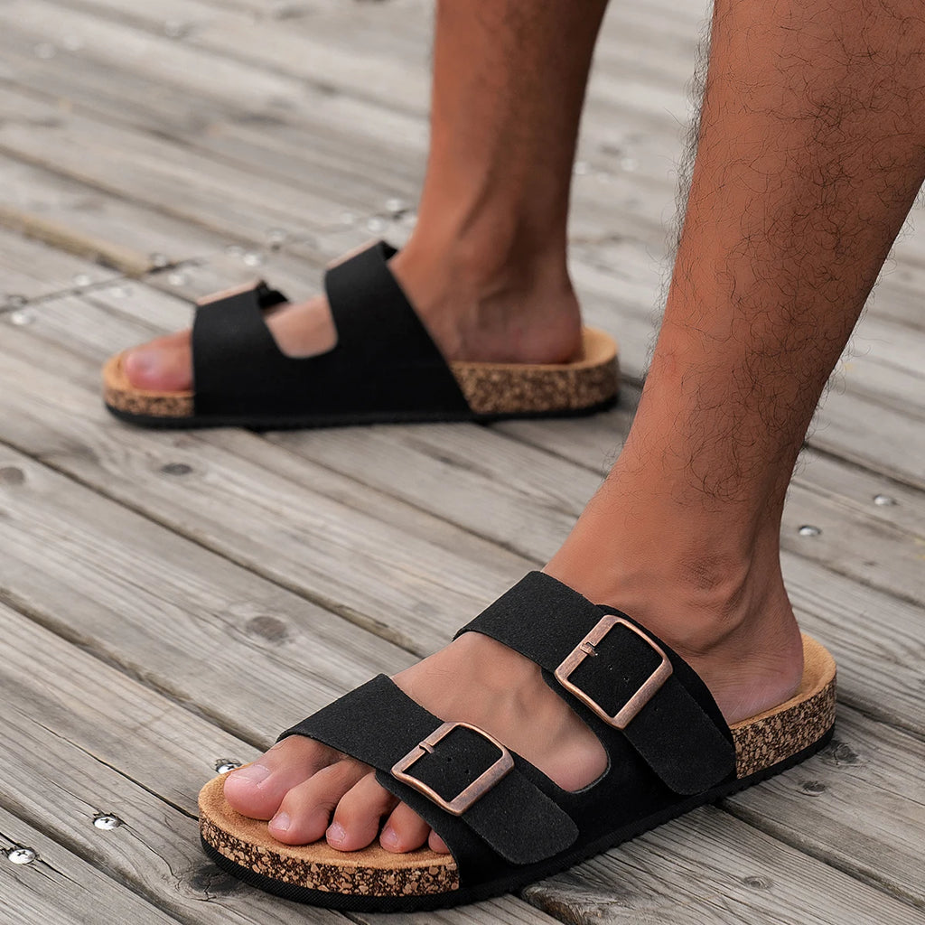 Men's Fashionable Slippers for Man Women Home Outdoor Waterproof Non-Slip Slip-On Versatile Romen Sandals Shoes Size39-46