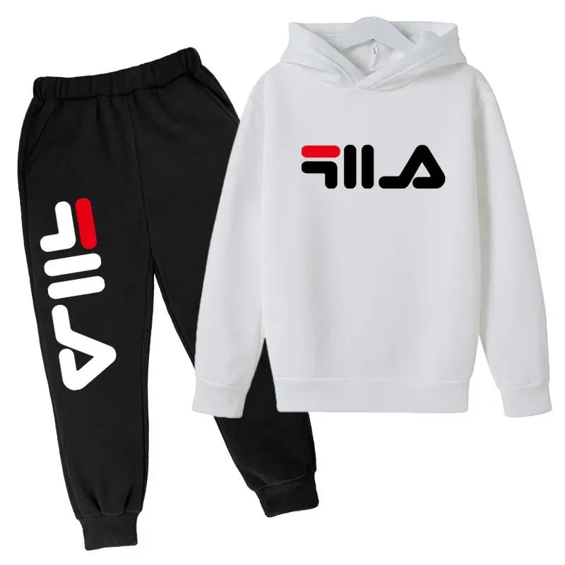 Spring Autumn New Fashion Kids Tracksuits 3-12 Years Boys and Girls Casual Sports Hoodie Tops+pants 2pcs Sets Children Clothes