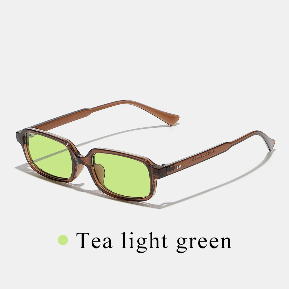 Ruiao Women Small Square Sunglasses Retro Fashion UV400 Sun Glasses for Women Luxury Brand Designer Eyewear Female Shades