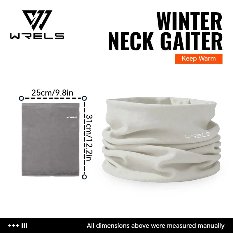 WRELS Winter Neck Gaiter Neck Warmer Cover Ski Gaiters for Men Women Fleece Thick Windproof Ski Mask Scarf Breathable Face Mask