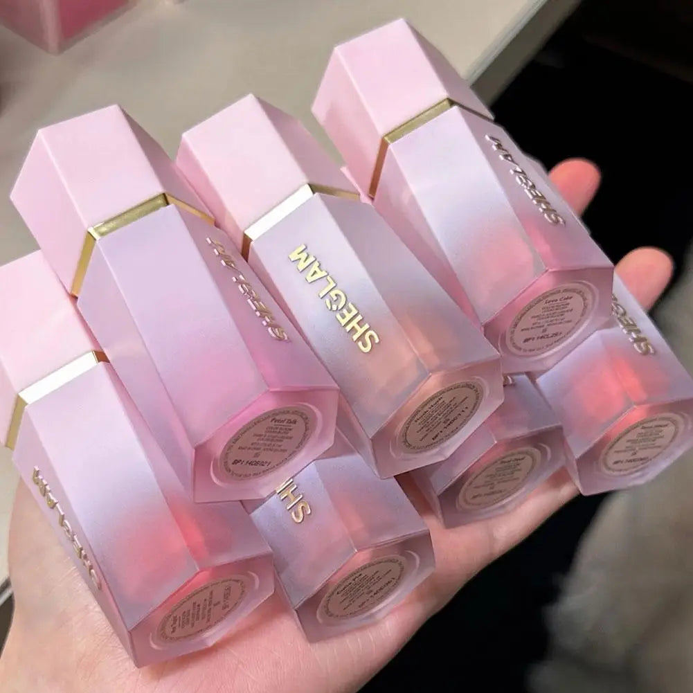 SHEGLAM Matte Liquid Blush Long-Lasting Korean Multi-Purpose Natural Blusher Waterproof Facial Nourishing Makeup Tool