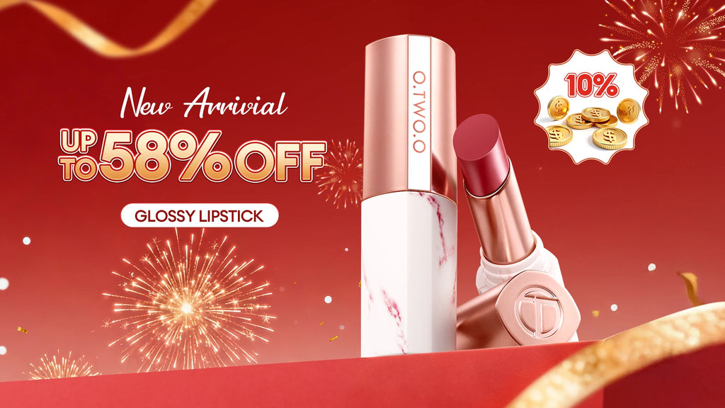 O.TWO.O Liquid Lip Gloss Lipstick Glossy Finish High-Shine Long Lasting Moisturize Non-Stick Glassy Lips Glossy Lip Stain Makeup