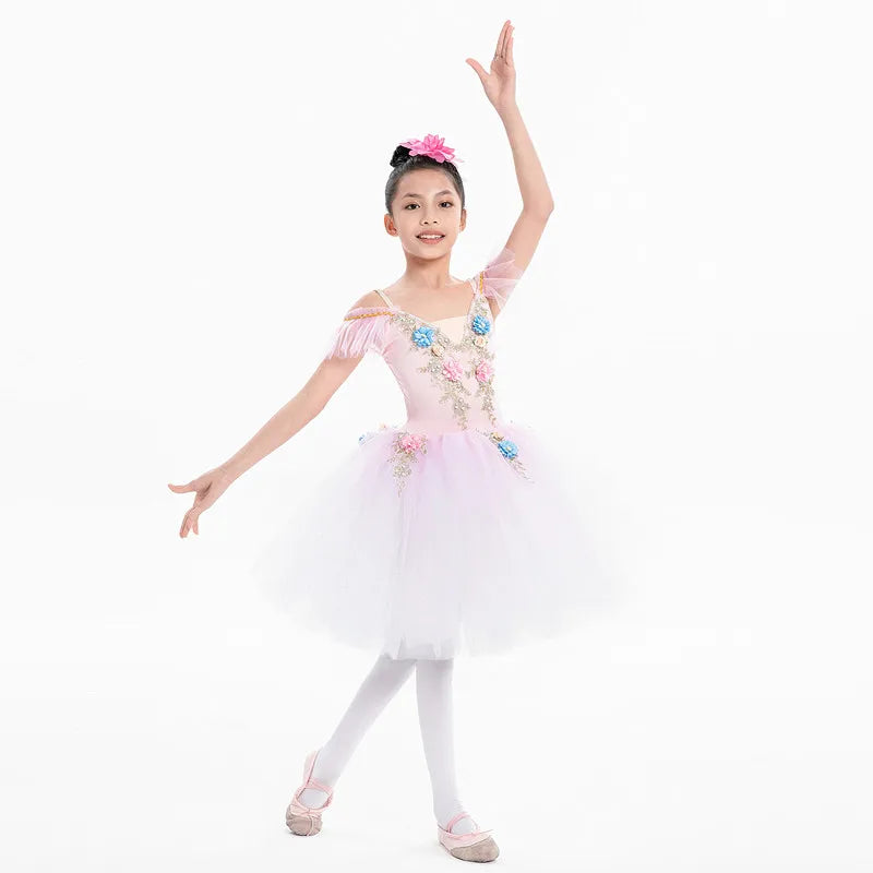 Children's Ballet Skirt, Girls' Dance Skirt, Ballet Performer Clothing, Children's Dance Skirt, Stage Performance Group Clothing