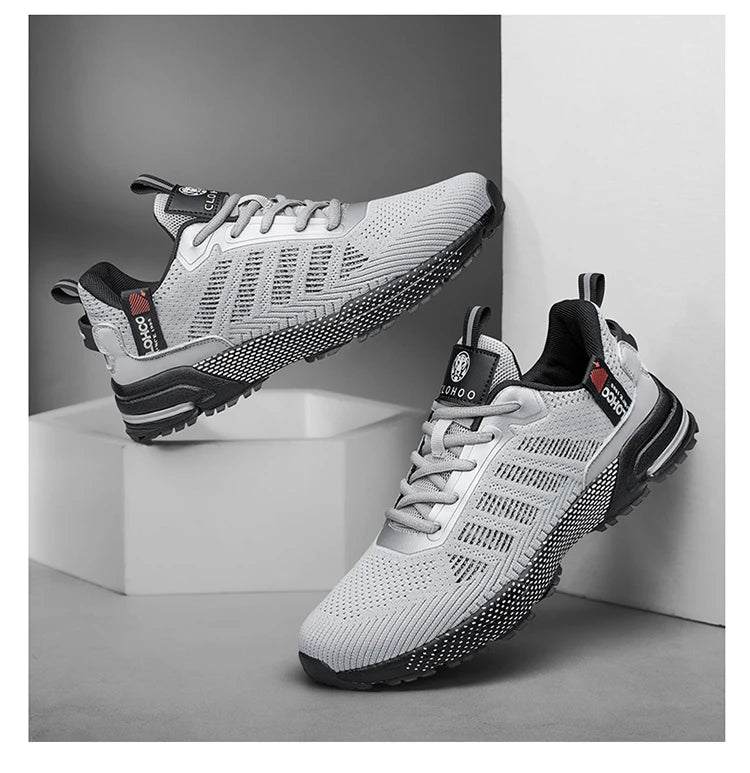 CLOHOO Mesh Upgraded Thick Bottom Foam Sports Casual Shoes Breathable Wear-Resistant Comfortable Footwear for Active Lifestyle