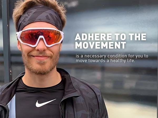 KAPVOE Polarised Cycling Glasses Outdoor Bicycle UV400 Goggles 5 Interchangeable Lenses Unisex Sports Sunglasses for Men Women