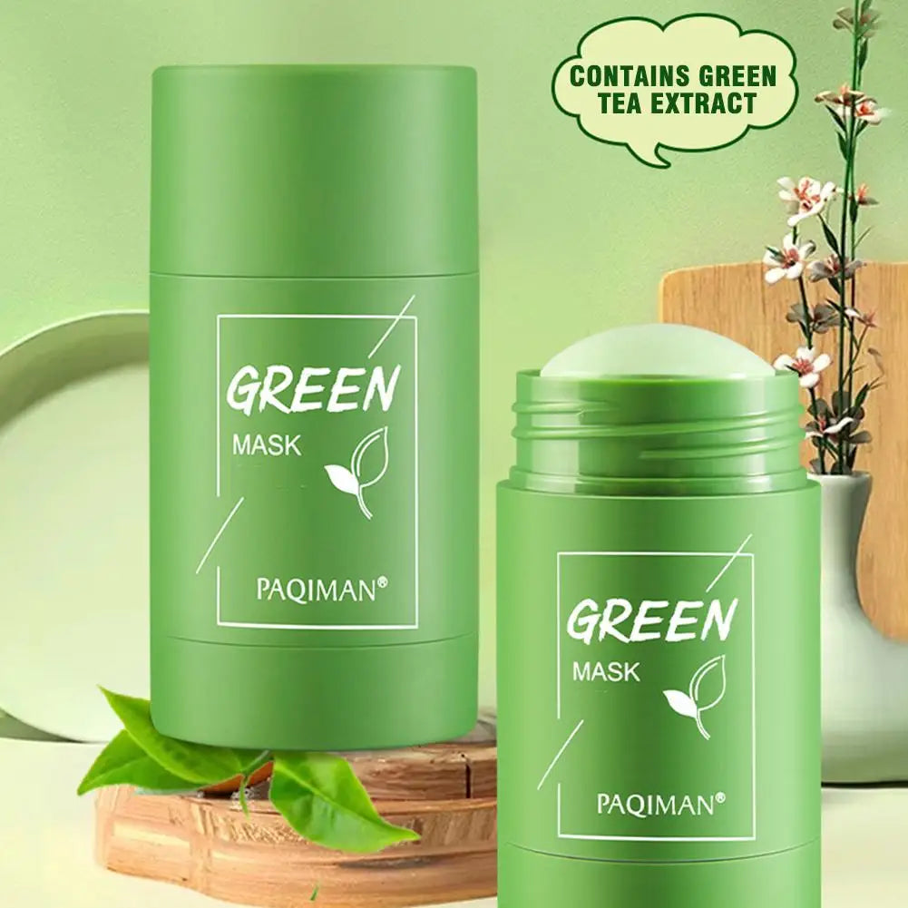 Green Tea Mask Face Clean Green Tea Cleansing Deep Moisturizing Shrink Pores Blackhead Acne Facial Korean Skin Care