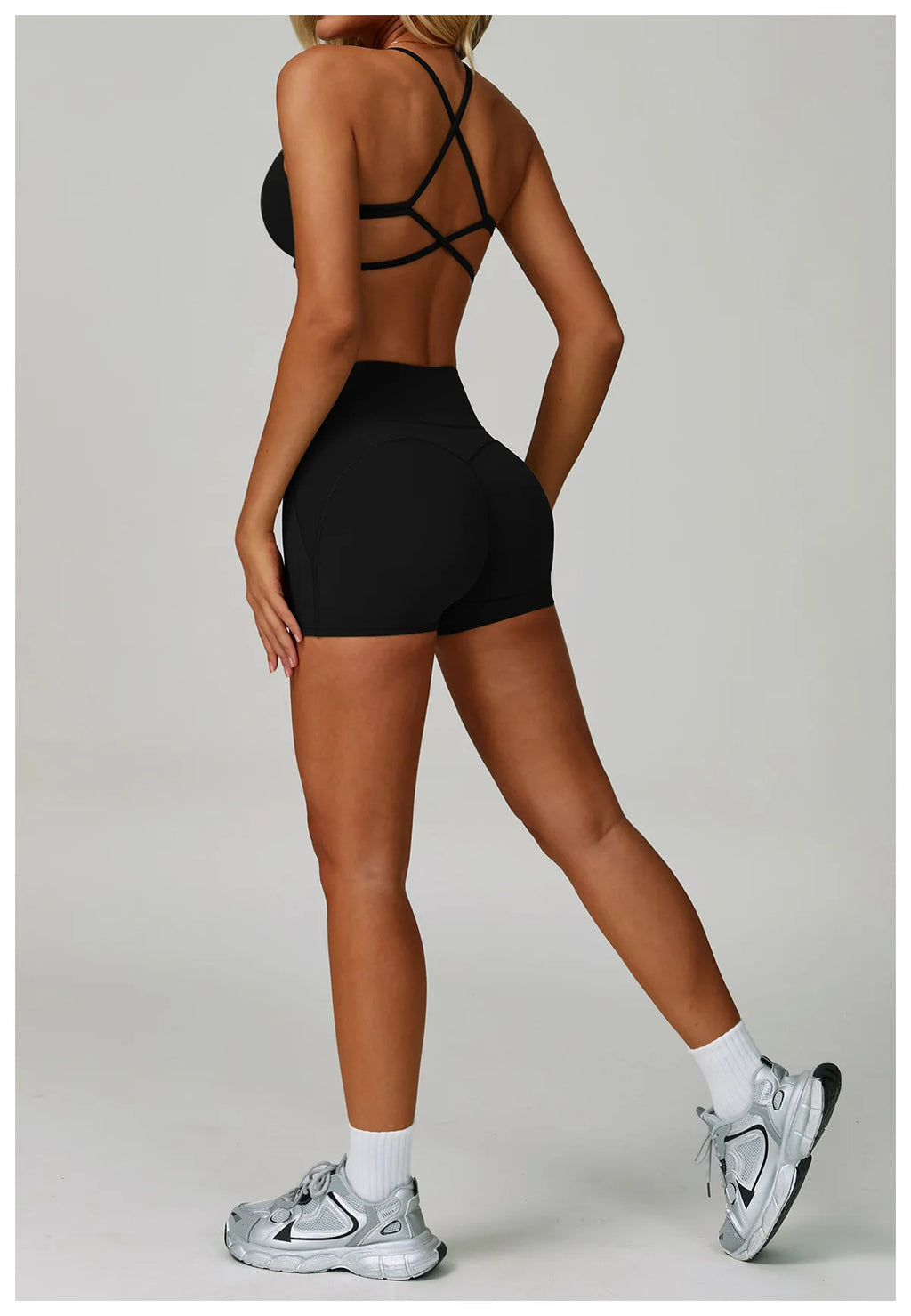 Hearuisavy Women's Running Comfort 2Pcs Sports Pants Set High Waist Push Up Workour Sportswear Casual Cycling Jogging Yoga Bras