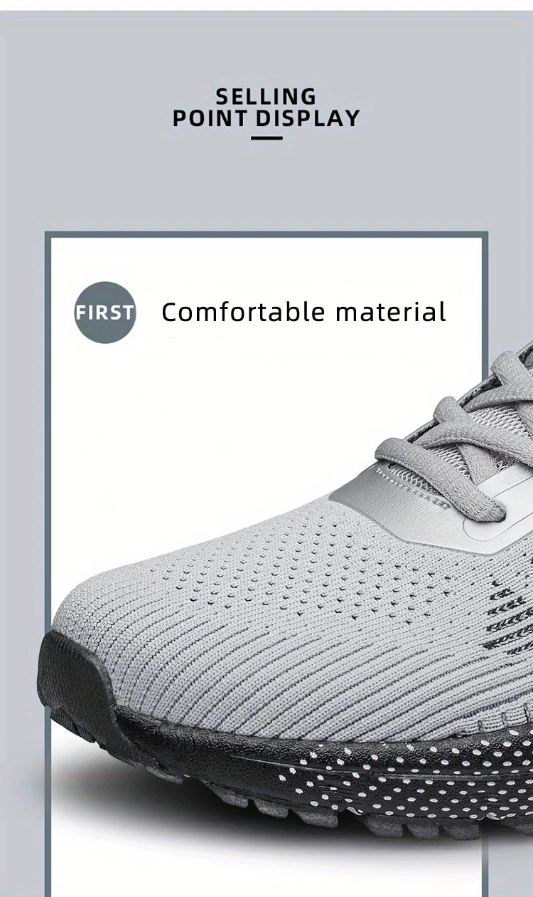 CLOHOO Mesh Upgraded Thick Bottom Foam Sports Casual Shoes Breathable Wear-Resistant Comfortable Footwear for Active Lifestyle