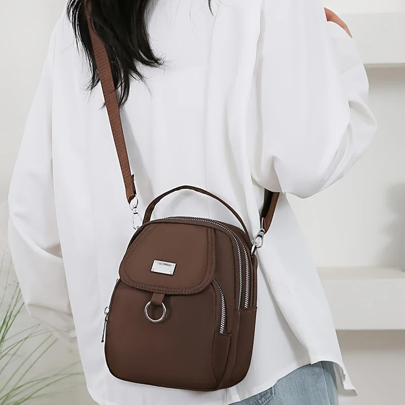 Hot Crossbody Bag Solider Color For Women Fashion Portable Casual Bag Students Cross Body Shoulder Bag