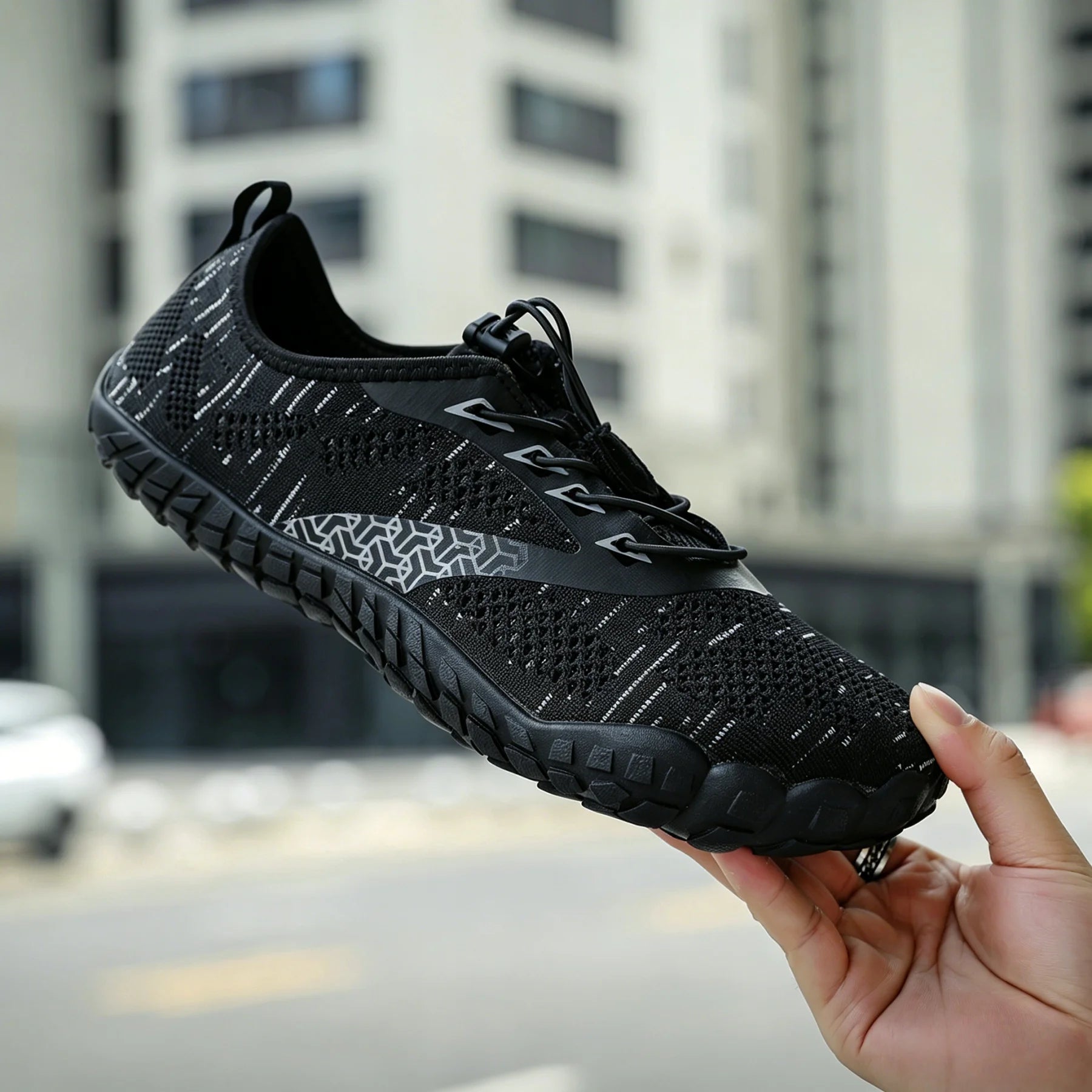 Wide Toe Zero Barefoot Shoes Mens Minimalist Water Shoes Breathable for Walking Rock Climbing Wrestling Trail Running Sneakers