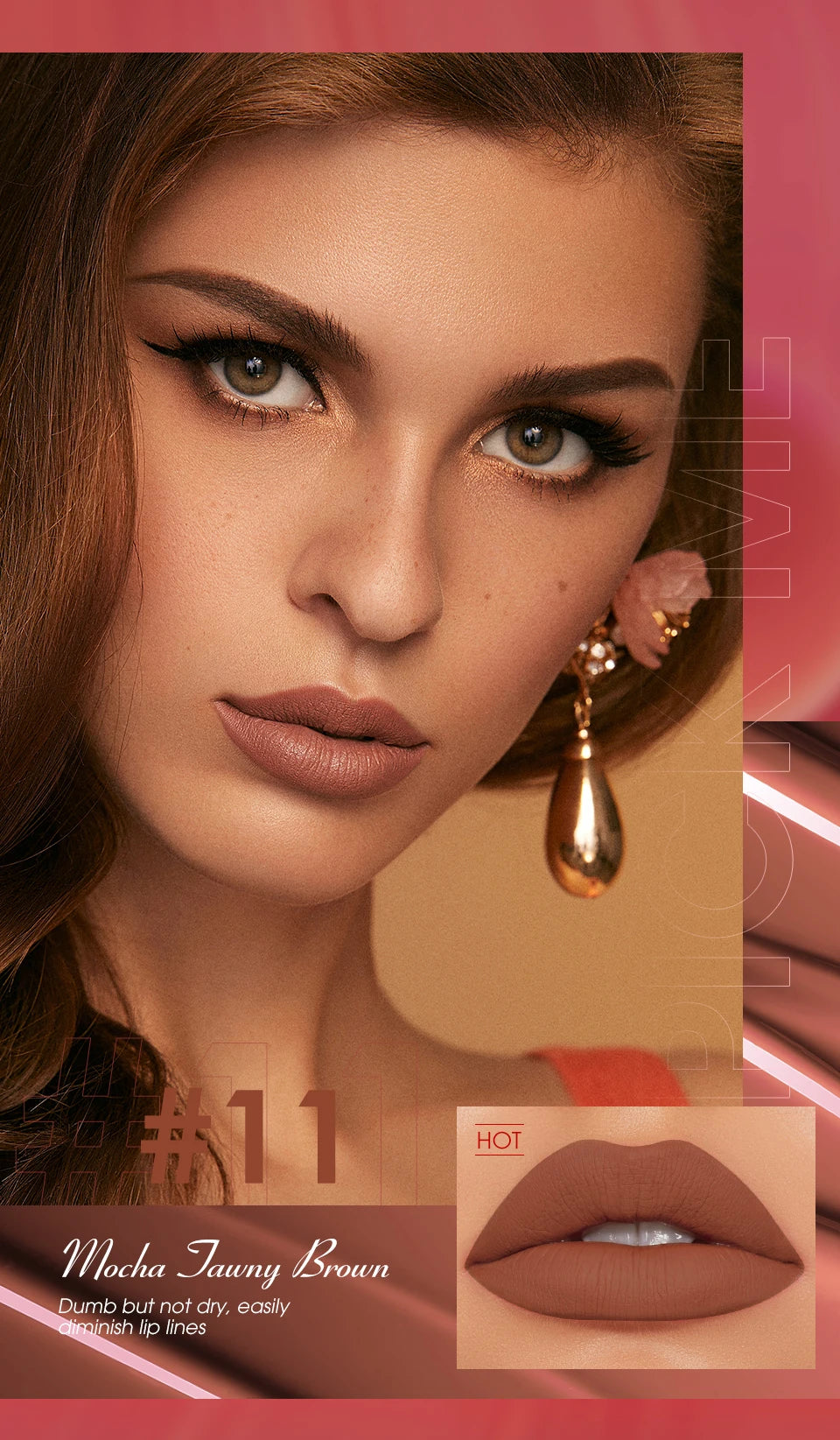Velvet Matte Lip Gloss Tint 12 Shades Waterproof Long Lasting Nonstick Cup Liquid Lipstick Makeup Cosmetics For Women