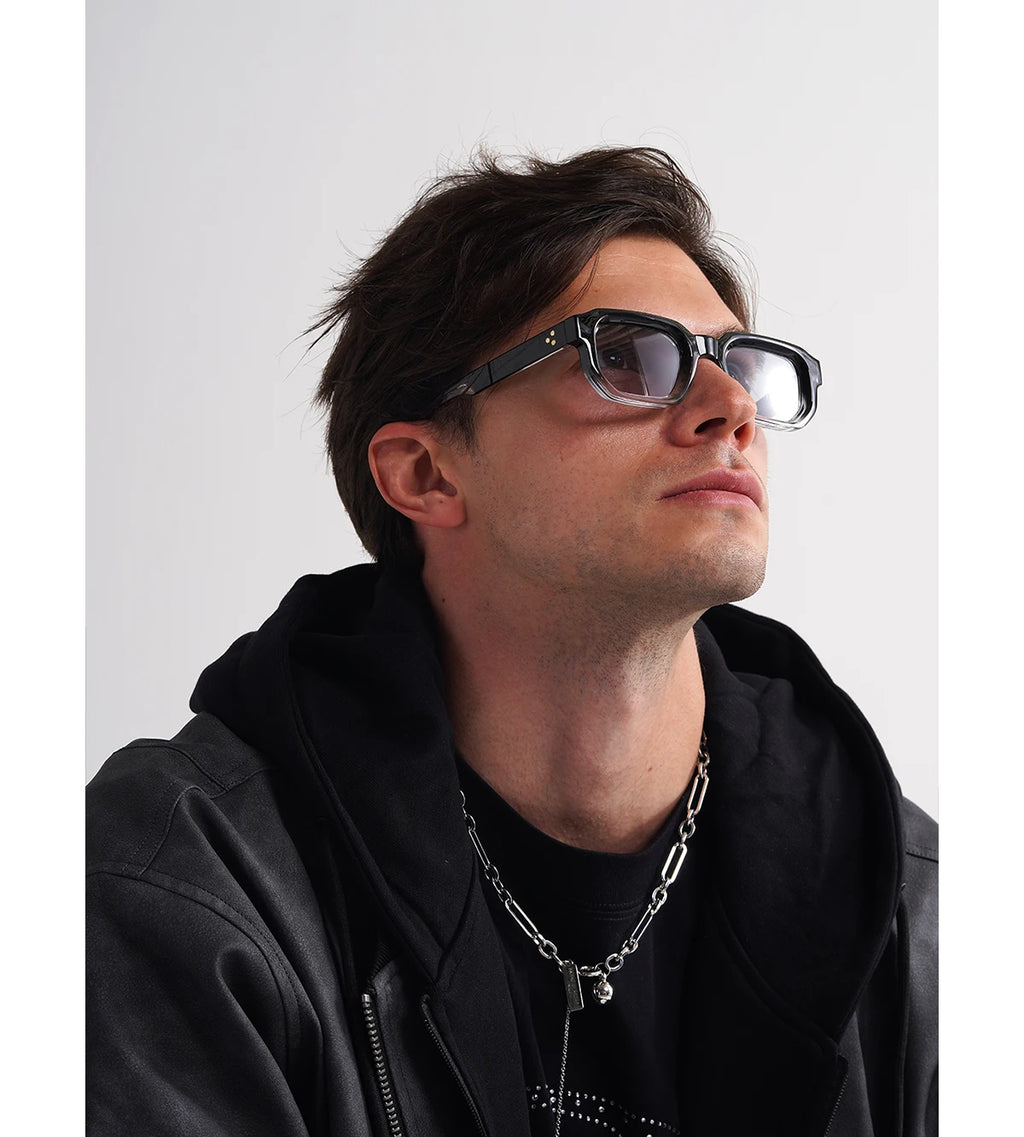 Ruiao Men Vintage Rectangle Frame Sunglasses Fashion Retro Sun Glasses Luxury Brand Design UV400 Shades Eyewear Women Sun Glasse