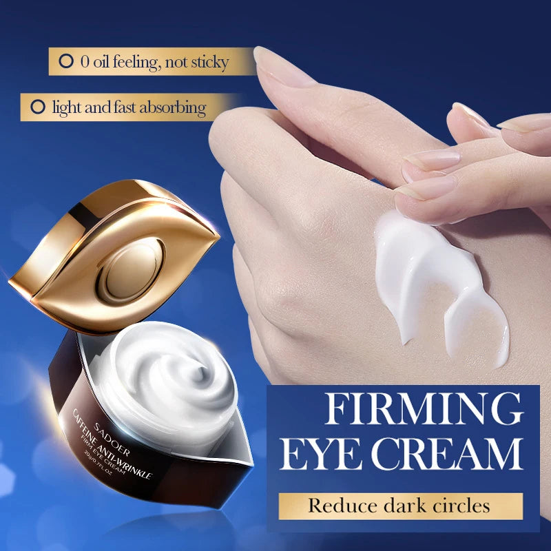 SADOER Caffeine Moisturizing Eye Cream Anti Dark Circles Eyes Bags Remover Firming Eye Creams Beauty Korea Skin Care