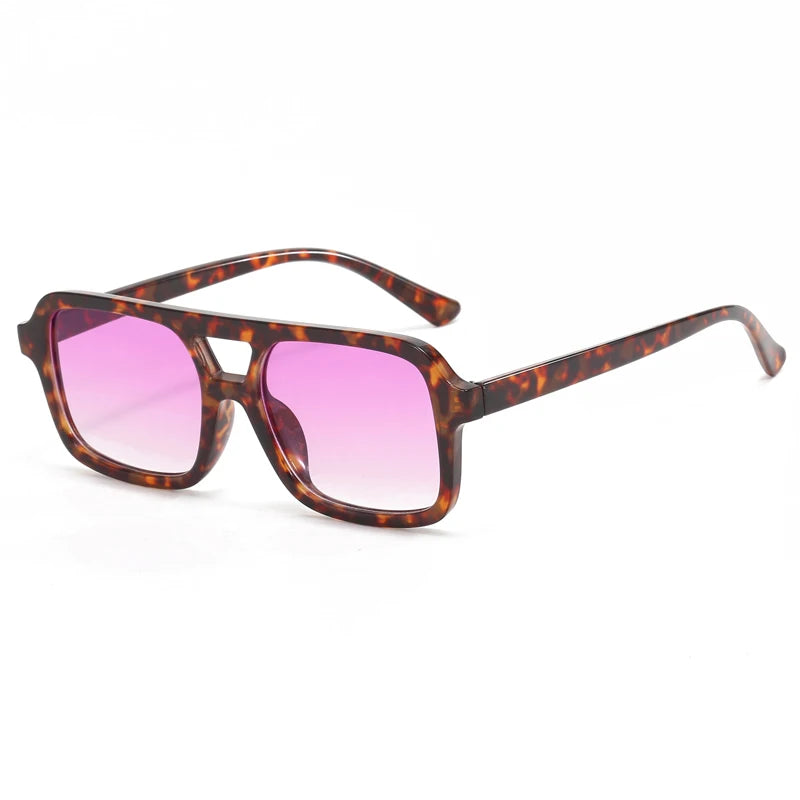 3pcs/6pcs New Parallel Bars Versatile Sun Glasses Retro Fashion Outdoor Sunglasses Riding UV Protection Eyeglasses Female
