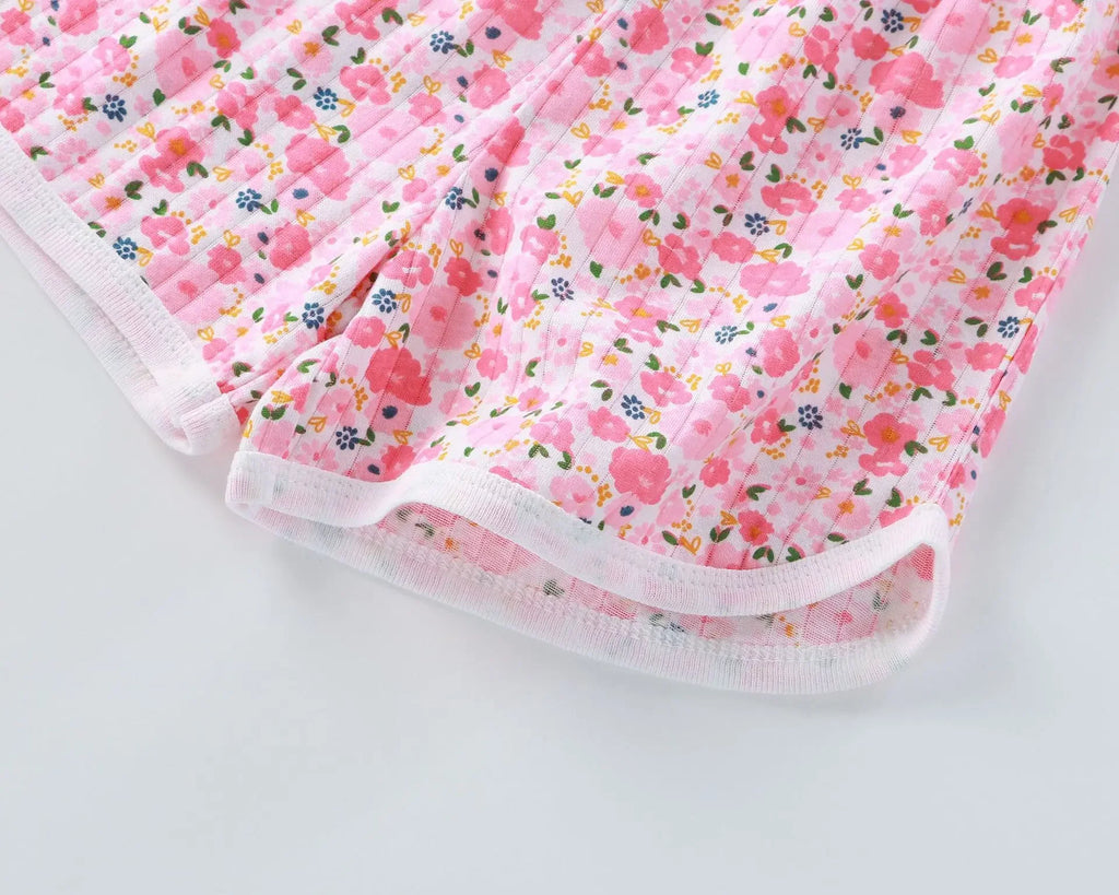 Girls Summer Clothes Sets 2025 Summer New Baby Sleeveless Tops + Shorts 2 Pieces Suit Girls Clothing Set Kids Cotton Clothes