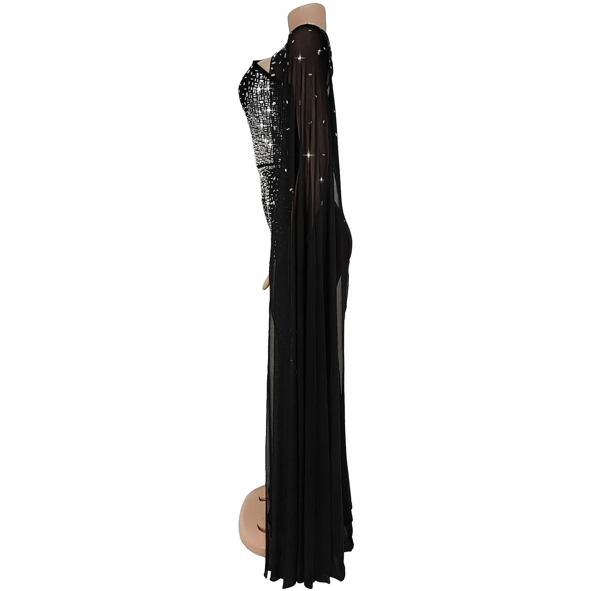 African Dresses For Women 2025 New Elegant Africa Clothing Turkey Wedding Party Long Dress Luxury rhinestone party dress Outfits