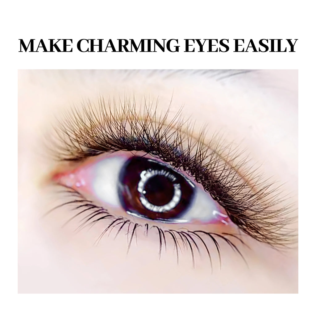 XIUSUZAKI Brown W Shaped Lashes 2D 3D 4D 5D YY Automatic Flowering Premade Fans 2 Tips 3D Eyelashes Extensions Individual Lashes