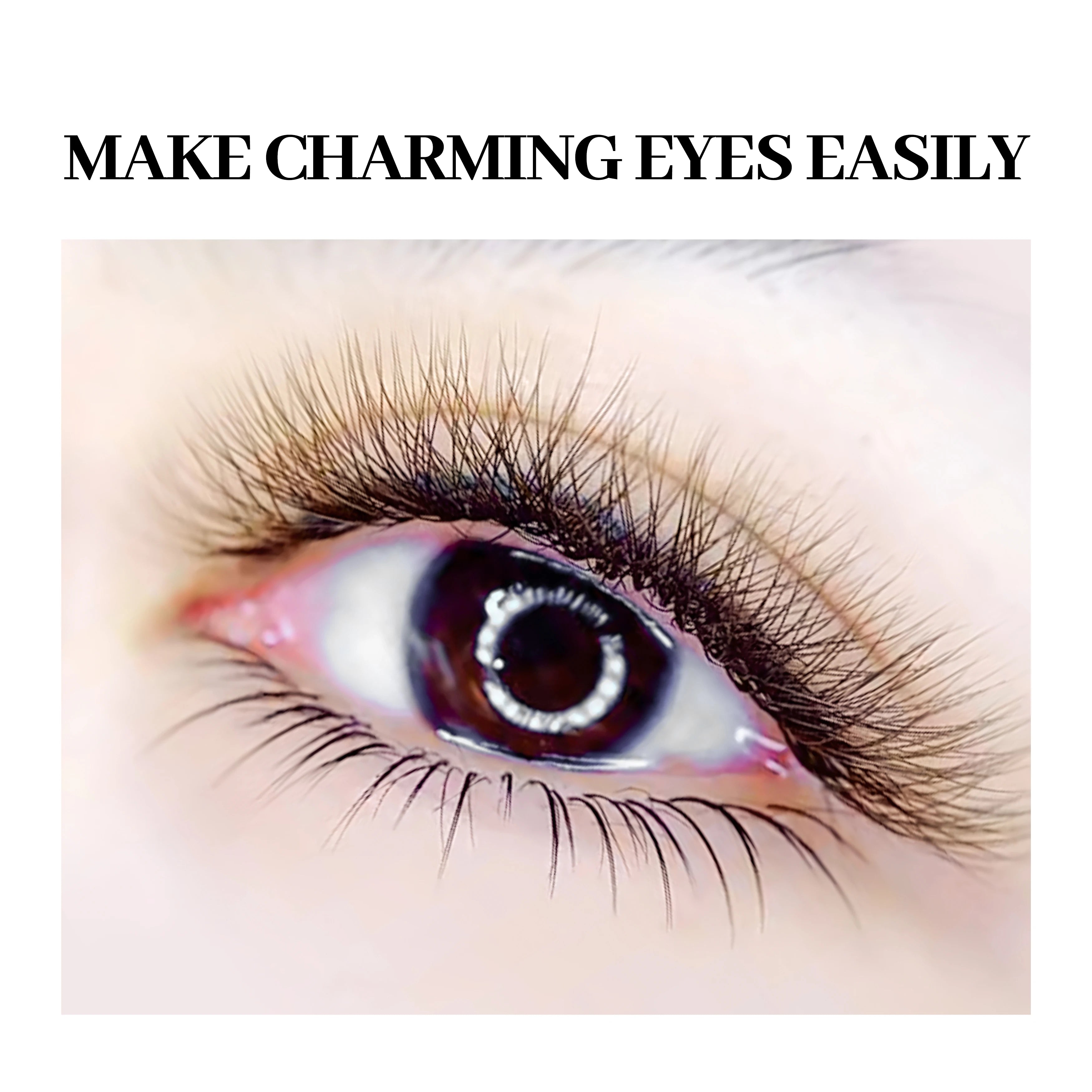 XIUSUZAKI Brown W Shaped Lashes 2D 3D 4D 5D YY Automatic Flowering Premade Fans 2 Tips 3D Eyelashes Extensions Individual Lashes