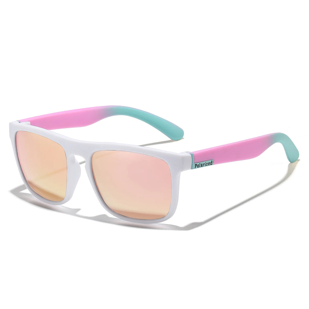 Retro Style Square Frame Polarized Cycling Sunglasses Men Night Vision Car Driving Sunglass Dirt Bike Motorcycle Glasses UV400