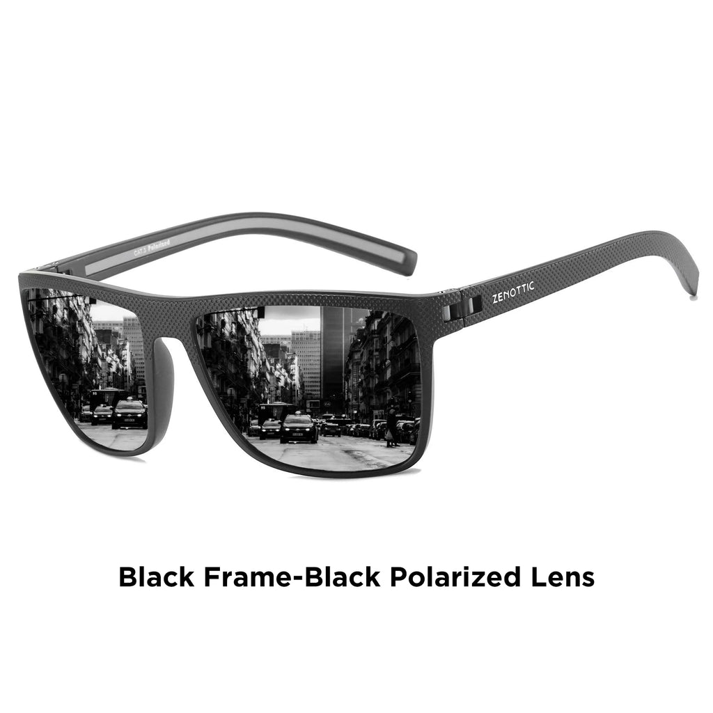ZENOTTIC Fashion Polarized Sunglasses Shade for Women Men Lightweight TR90 Frame UV400 Protection Square Sun Glasses