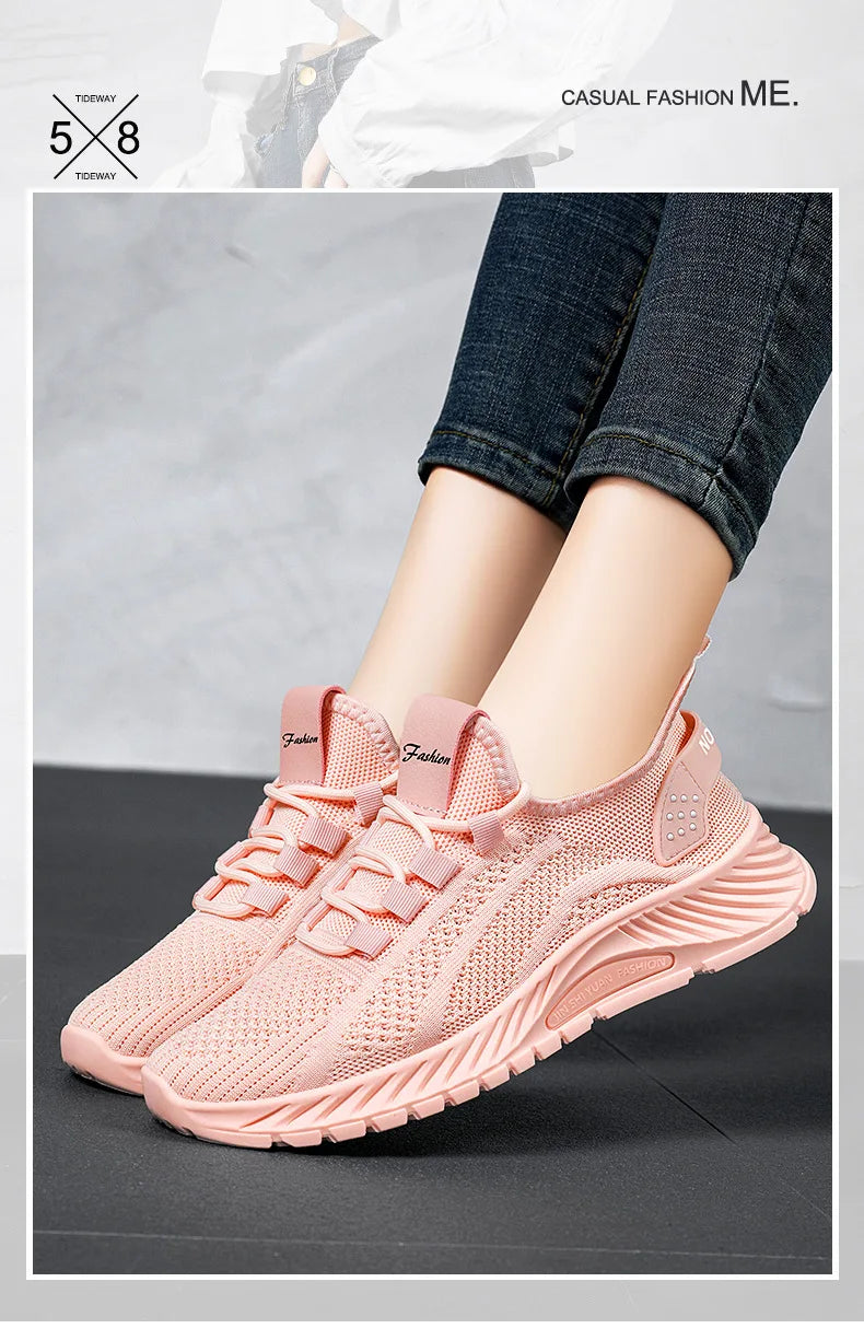 Women's Shoes Summer 2025 Casual Sneakers Breathable Mesh Lightweight Affordable Free Shipping
