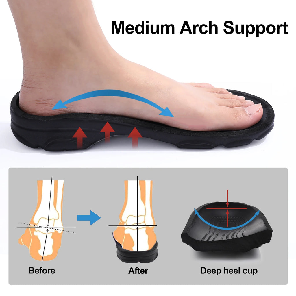 Smile Pop Casual Men Clogs Slippers Band Summer Slippers Outdoor Non-slip Beach Cozy Men Shoes Soft EVA Home Breathable Slippers