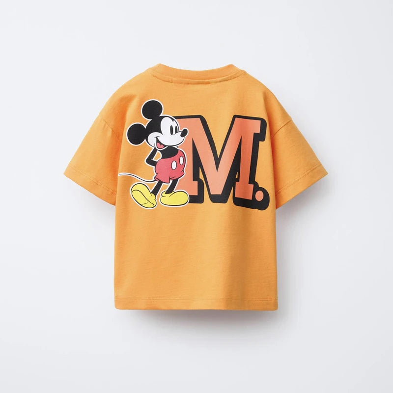 Cute T-shirt Printing Tees For 0-7Age Child New Short Sleeve Summer Clothing Cartoon Fashion Versatile Base Shirt Toddler Wear