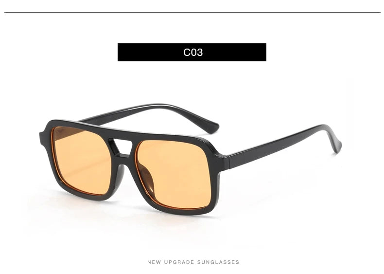 3pcs/6pcs New Parallel Bars Versatile Sun Glasses Retro Fashion Outdoor Sunglasses Riding UV Protection Eyeglasses Female