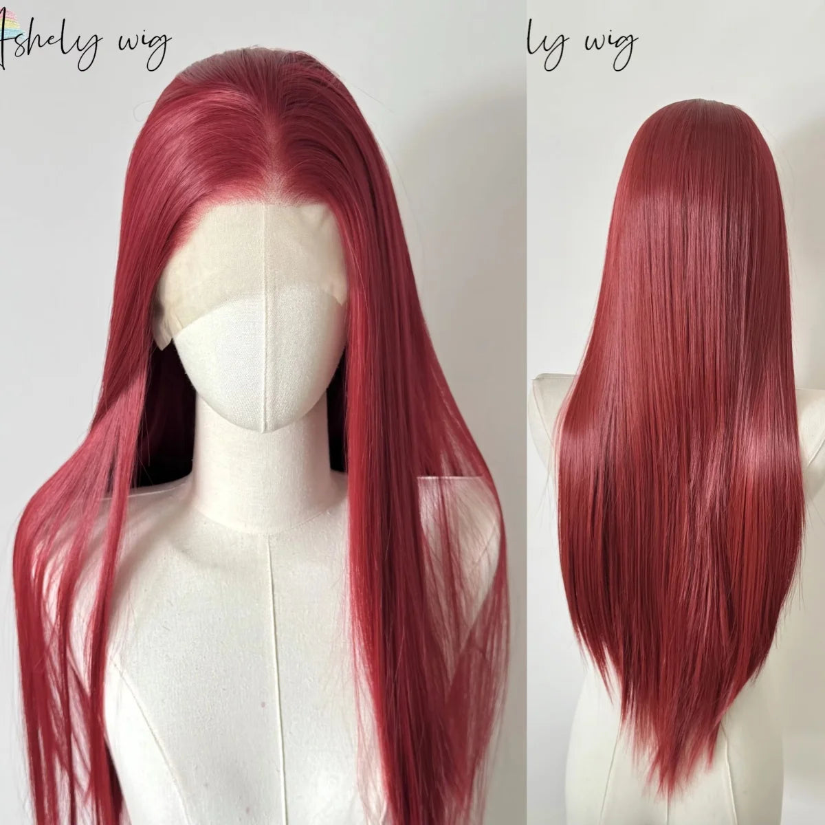 Ashely Platinum Blonde Wig 26inch 13x4 Lace Front Wig Long Straight Synthetic Lace Wigs High temperature Fibers for Cosplay