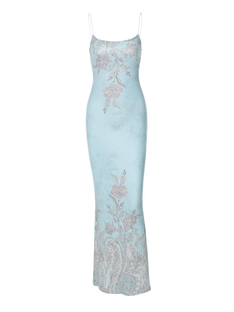 2026 Summer New Dresses For Woman Suspender Sexy Printed Dress Solid Color Backless Bodycon vestidos Package Hip Sleeveless Slim